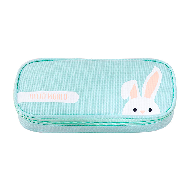 Creative stationery ins Primary School students cute simple stationery box storage pencil bag Oxford cloth cartoon pencil bag wholesale