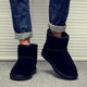 Fur One Winter Fleece-lined Thickened Leather Northeast Cotton Shoes Women's Waterproof Non-slip Warm Snow Boots for Men