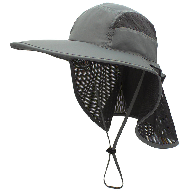 Cross-border recommend back swing shawl fisherman hat sun protection UV protection sun visor lightweight breathable fishing cap neck cap