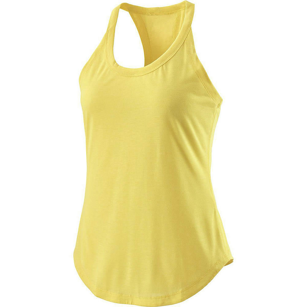 2023 Cross-border Europe and the United States New Strap I-shaped Women's Vest Back Pleated Summer Outer Wear Yoga Sports Vest