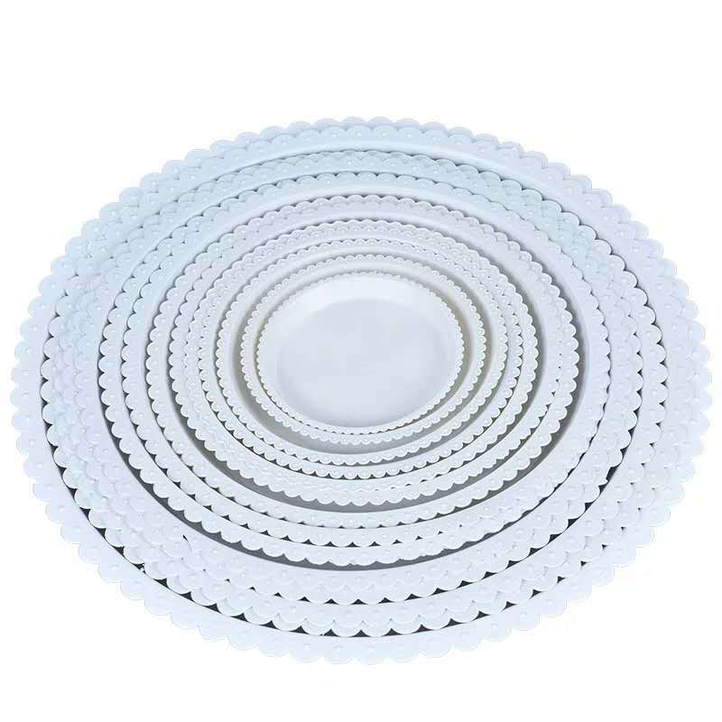 Flower pot tray base tray factory wholesale round lace flower pot water tray flower pot base plastic water tray
