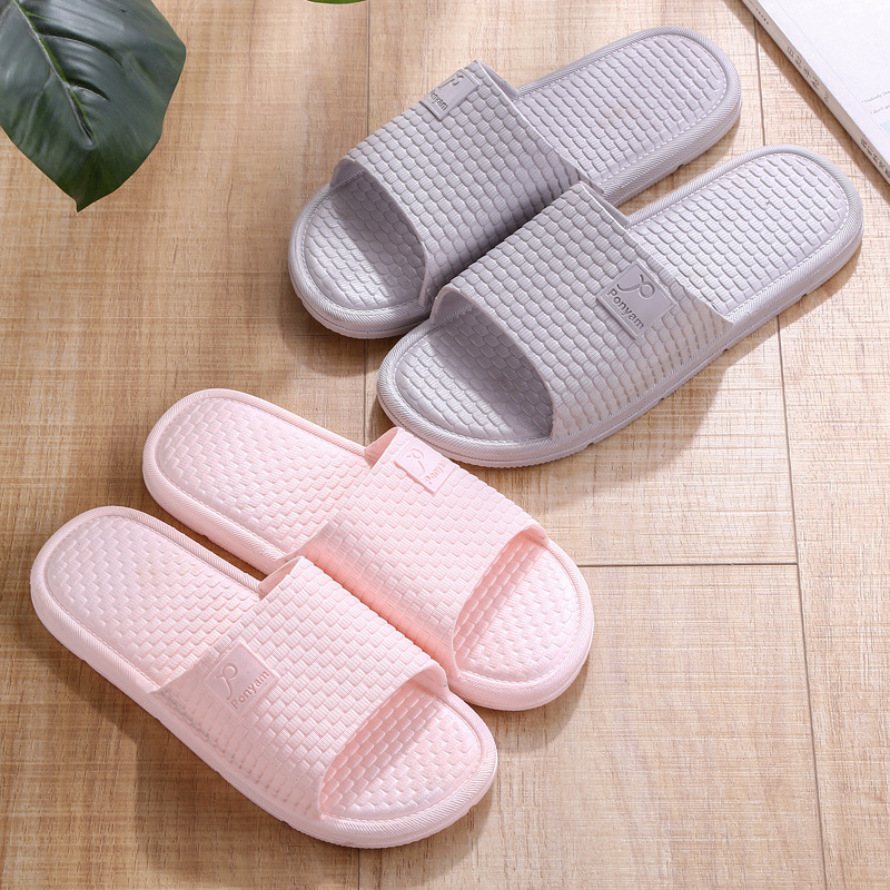 New Bathroom Bathing Home Slippers Indoor Fashion Non-slip Soft Bottom Hotel Household Couple Cute Women's Sandals and Slippers