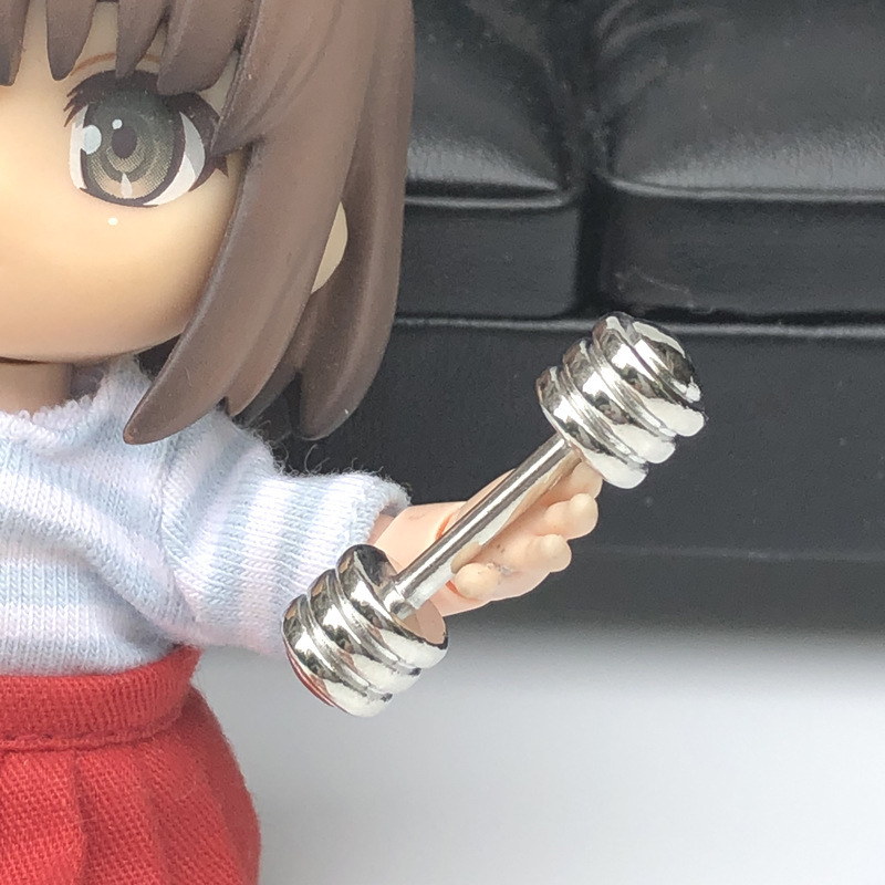 1:12ドールハウスdollhouseミニジムモデルob11アクセサリー金属ダンベルスポーツモデル|undefined