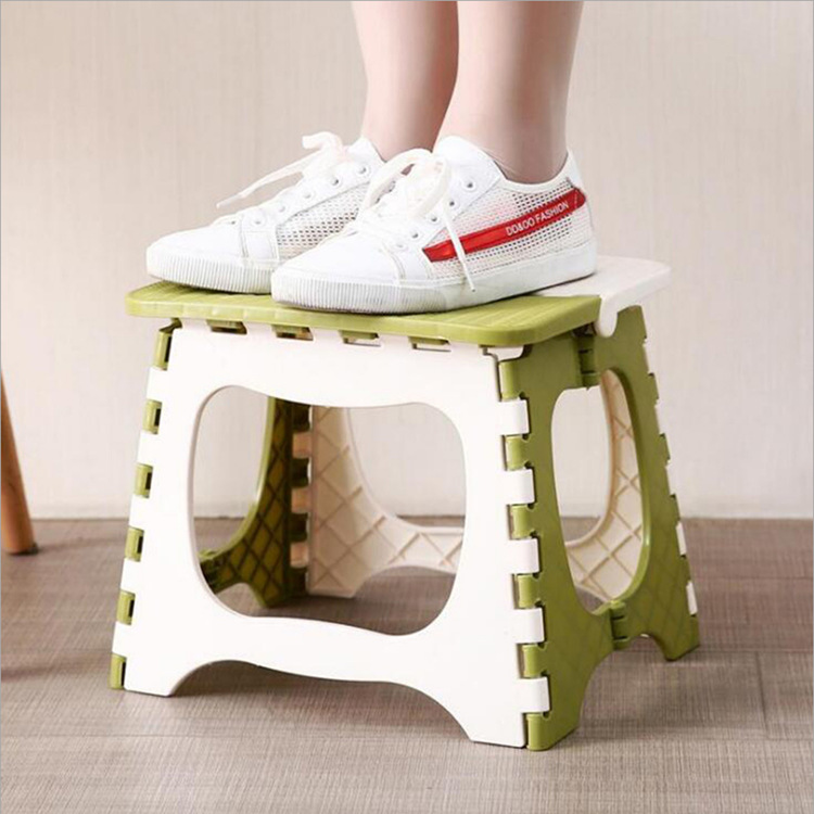 Household plastic folding stool outdoor portable small stool stool children adult thickened small bench