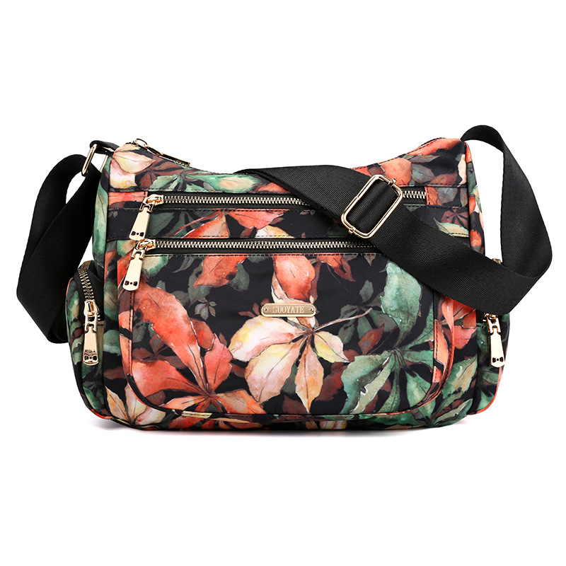 New large-capacity multi-compartment mommy printed dumpling bag for shopping and working single shoulder crossbody bag for women wholesale