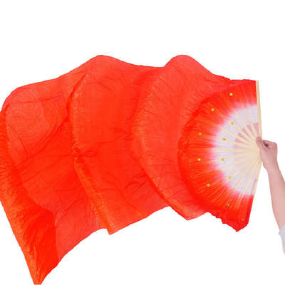 Dance fan lengthened silk dance fan 1.51.8 m good quality flexible smooth hand wholesale