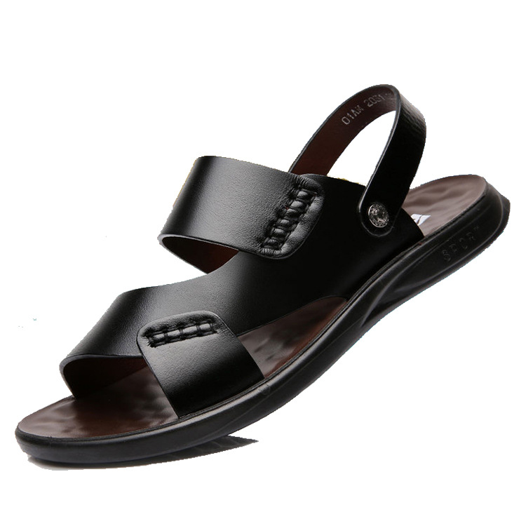 2023 Summer new men's sandals men's trendy beach shoes casual men's shoes thick-soled slippers wholesale a generation of hair