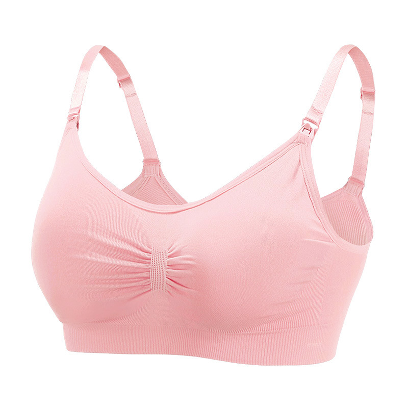 Summer thin wireless front buckle large Cup nursing bra underwear breathable anti-drooping push up nursing underwear