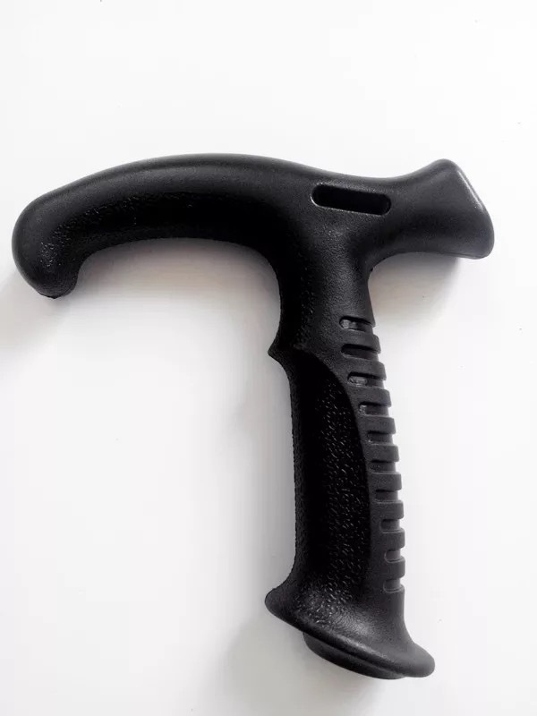 Factory Supply Outdoor Mountaineering Stick Accessories Handle Straight Handle T Handle in stock Walking Stick 8 Buckle Plastic
