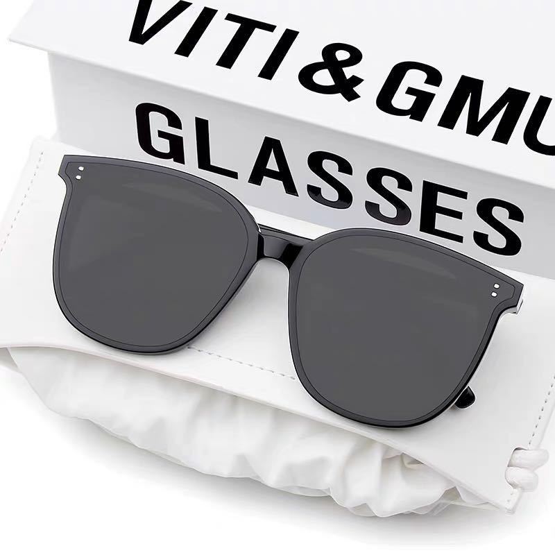 2024 new style glasses trendy sunscreen female gm sunglasses micro-business drainage female net red box sunglasses