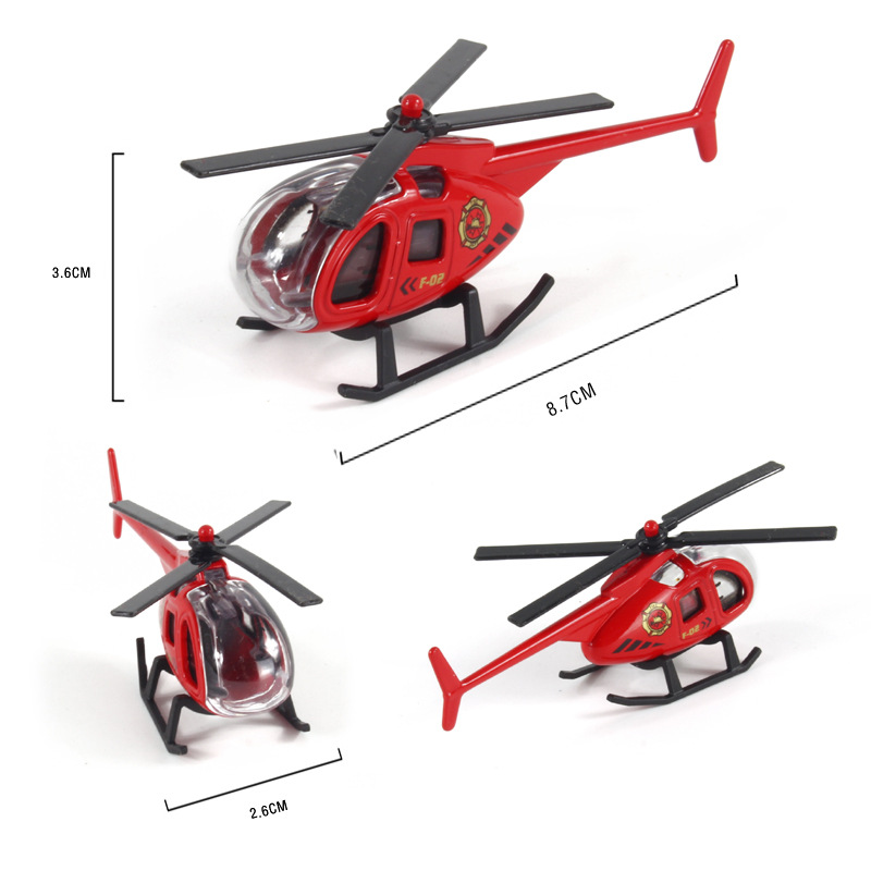 Children's alloy mini plane simulation model military helicopter fighter boy toy wholesale market stall
