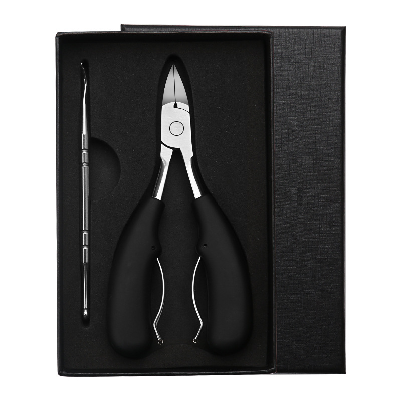 Factory Jiagou Stainless Steel Nail Scissors Single Set Oblique Eagle's Beat Toenail Scissors Pedal Fingers