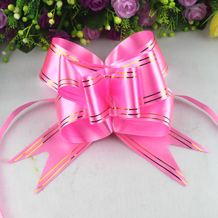 Wholesale wedding supplies gift box packaging materials bow ribbon wedding car decoration door handle pull flower large