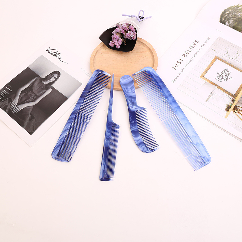 Factory wholesale household bangs comb environmental protection materials can be customized department store supermarket supply beauty salon comb set of 4