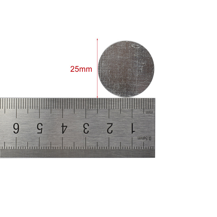 円形の四角形のステッカーの鉄片のほじくりの皿のツールは磁気のアルミニウムの皿のアイシャドーの底の両面のゴムの鉄片の現物を引きます。|undefined