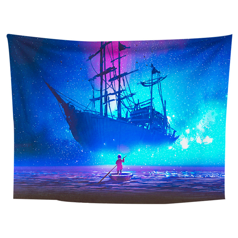 Factory direct supply DIY ins Bohemian Mandala landscape forest skull head home decoration tapestry