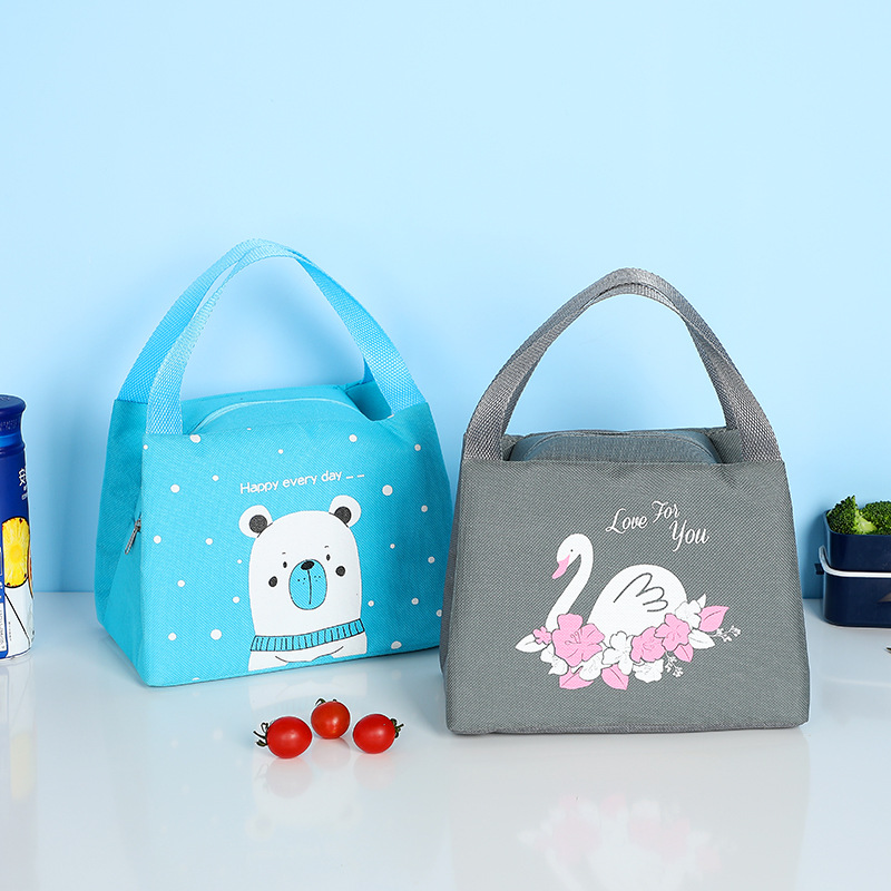 Cartoon Bento Heat Preservation Bag Portable Lunch Bag with Rice Portable Ice Bag Lunch Box Heat Preservation Bag Student Lunch Heat Preservation Bag