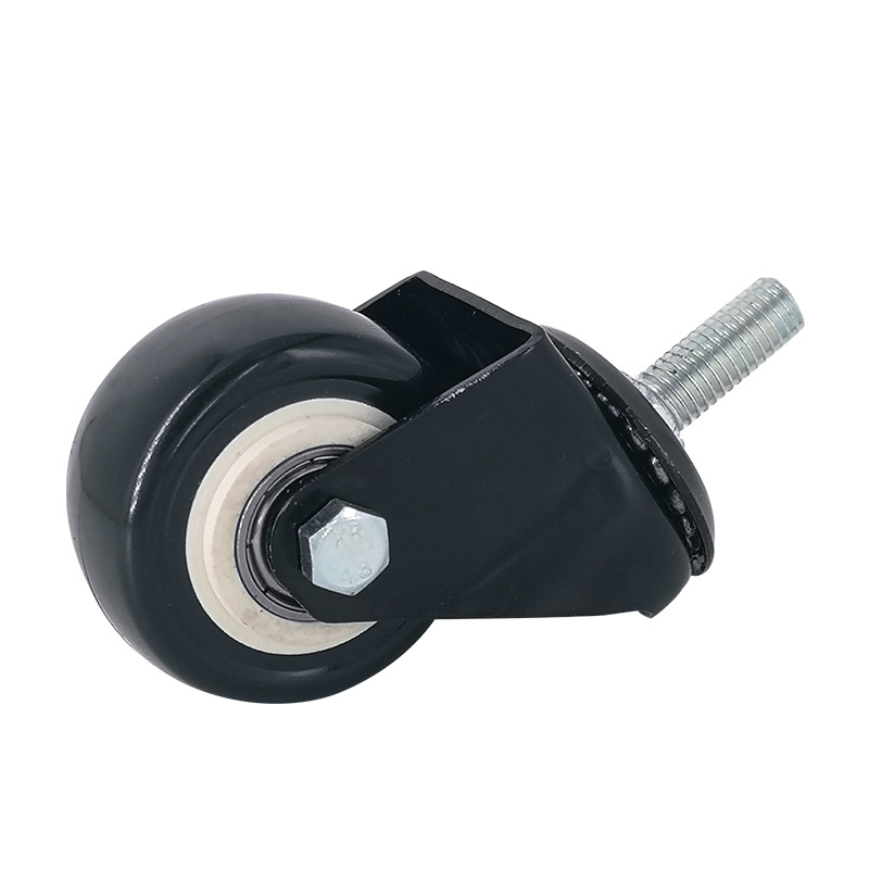 1.5 inch 2 inch gold diamond universal wheel brake caster office computer chair wheel furniture caster polyurethane silent wheel