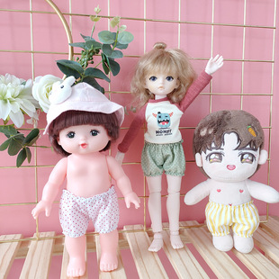 Pumpkin pants cotton doll shorts doll clothes 20cm15cm joint doll bjd doll ob11 clothes bloomers 7
