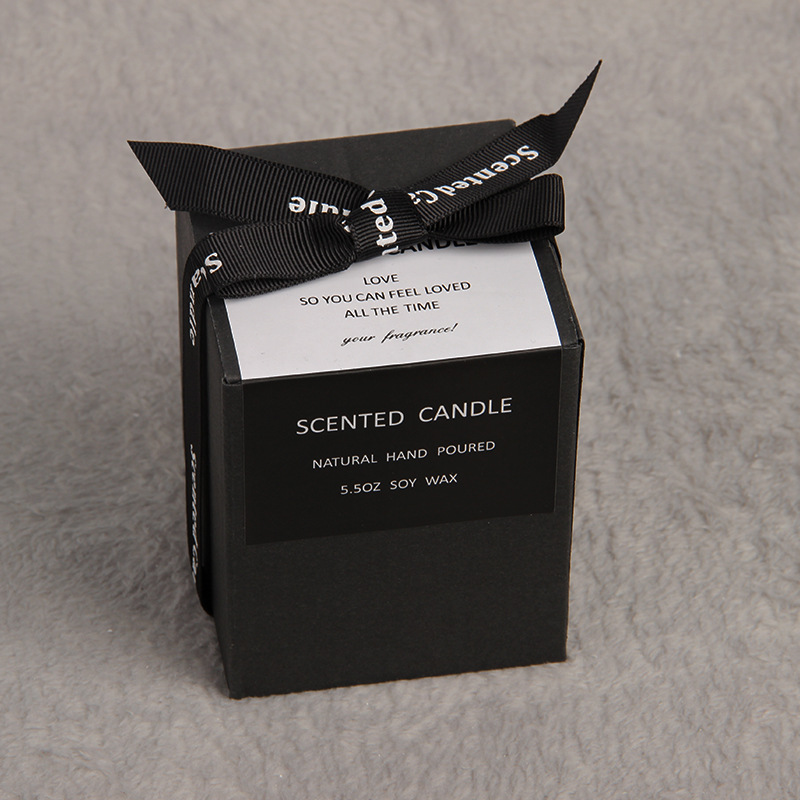 Black Glass Cup Aroma Candle, Instagram Style Aroma Candle, Home Aroma Candle Manufacturer Wholesale