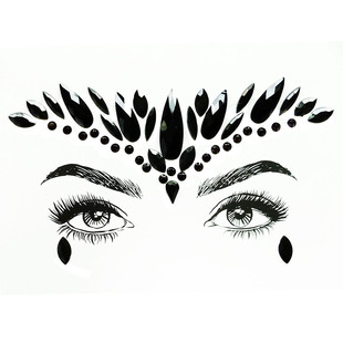 2022 rhinestone face stickers Halloween makeup face stickers eye stickers acrylic Diamond breast stickers Ghost Festival
