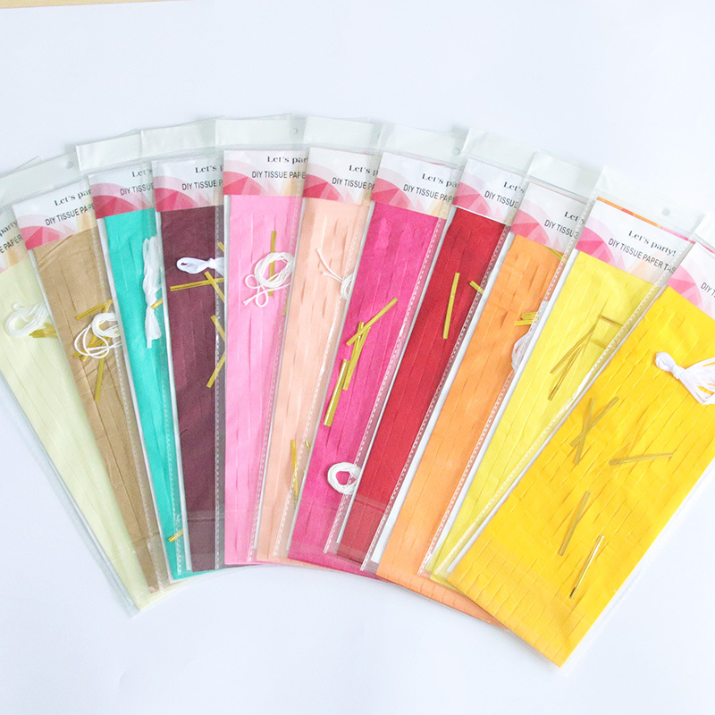 35cm Paper Tassel Ribbon Flower Birthday Arrangement Tassel Curtain DIY Wedding Decoration European and American Party Supplies Wholesale