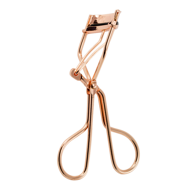 Metal size eyelash curler set black partial eyelash curling aid beauty makeup tool rose gold cross border