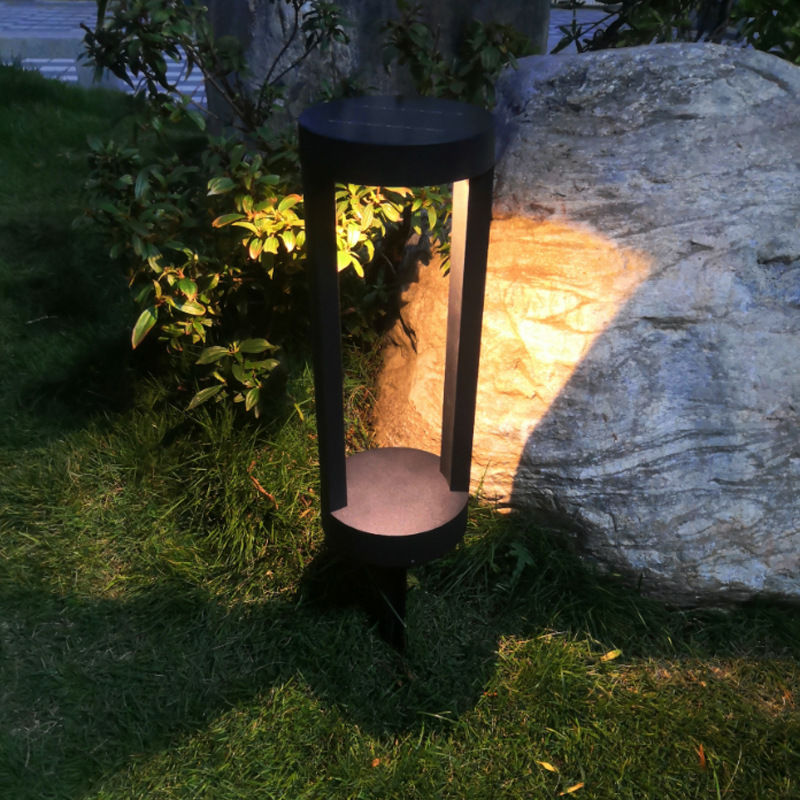 Solar Waterproof Lawn Lamp Courtyard Floor Lamp Rural Household Two-sided Luminous Wall Farm Park Landscape Lamp