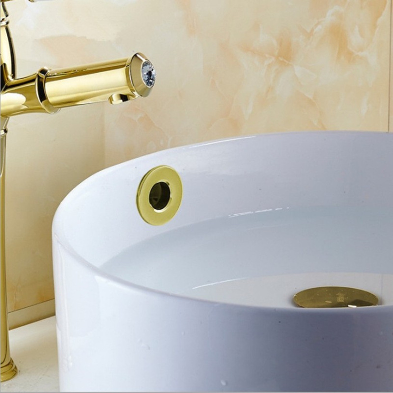 Basin Overflow Port Decorative Cover Basin Wash Basin Overflow Hole Fittings Washbasin Overflow Hole Cover Decorative Cover Fine Copper
