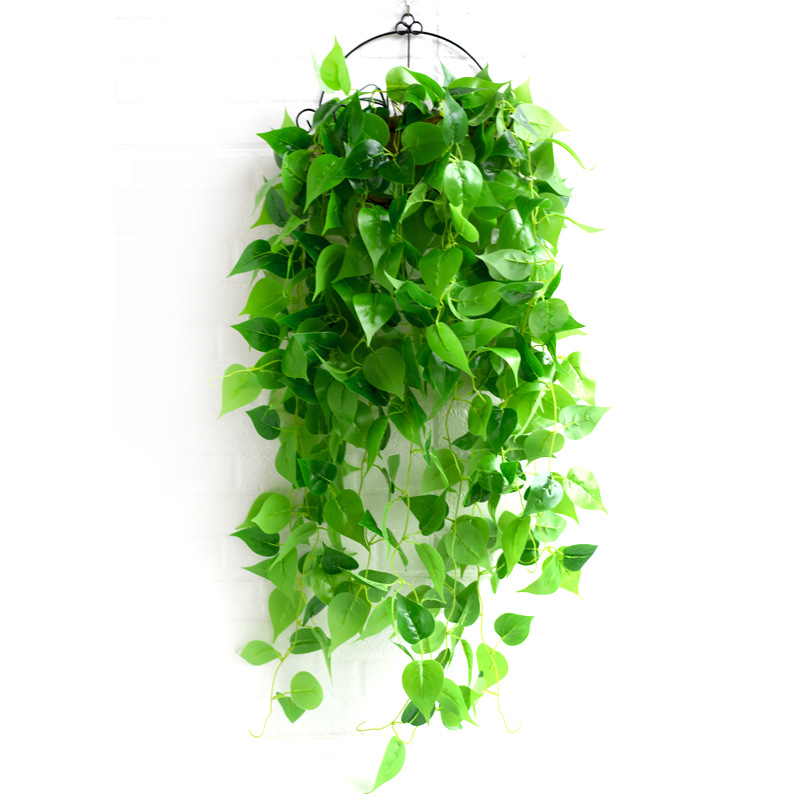 Cross-border simulation green living room wall hanging green plant wall hanging plant decoration hanging fake flower indoor vine hanging orchid hanging basket