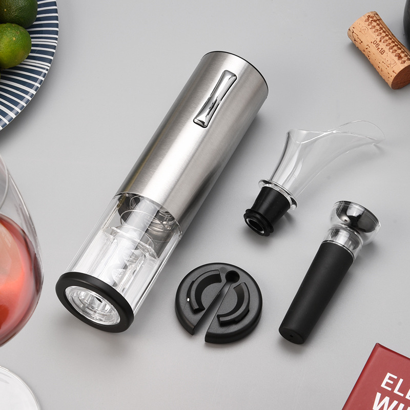 Kolitong Factory Supply Red Wine Multifunctional Four-in-One Bottle Opener Set Electric Four-in-One Bottle Opener