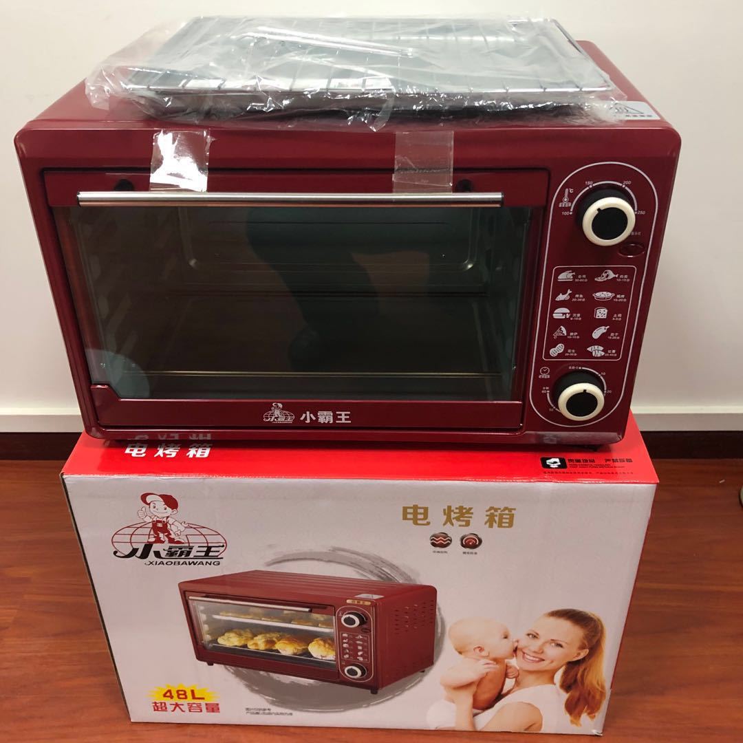 Factory 48L Little Overlord Electric Oven Timing Temperature Control Baking Cake Household 22L Gift Steaming Oven Red Hair