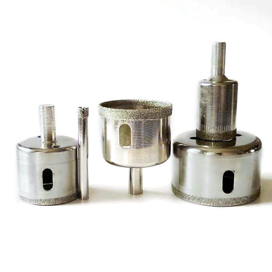 Electroplated Emery glass drill bit tile wall marble hole opener drill bit glass hole opener