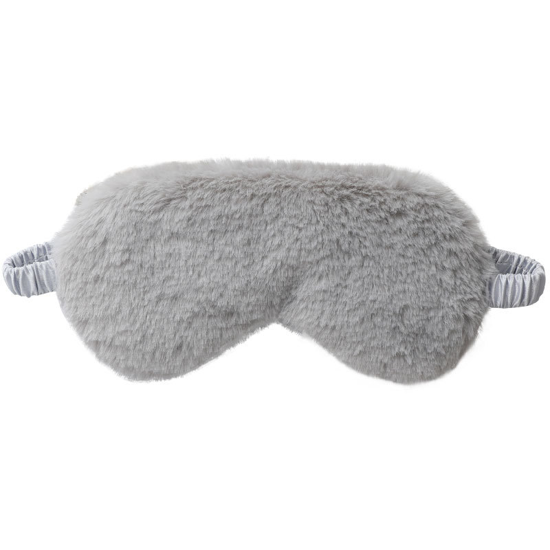 Cute plush eye mask cartoon shading sleep imitation silk eye mask autumn and winter fluffy lunch break sleep eye mask wholesale