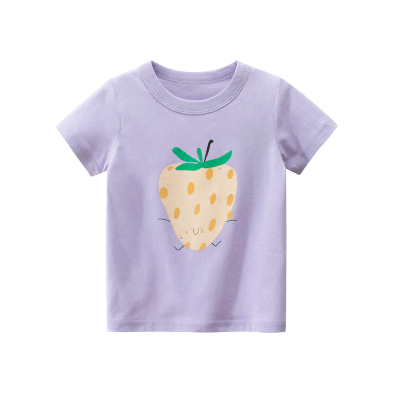27home brand children's clothing summer new 2024 girls short sleeve t-shirt wholesale children's clothing a generation of hair