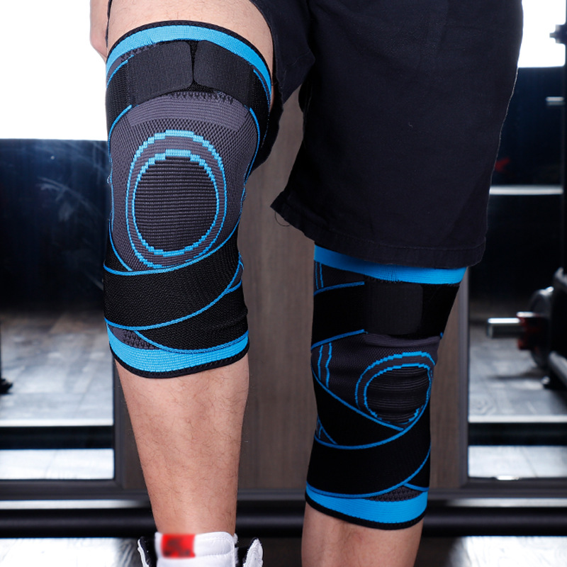 Strap Knee Pad Sports Compression Knee Pad Knitted Breathable Knee Pad Non-Slip Nylon Strap Knee Pad 3D Compression Knee Pad Cover