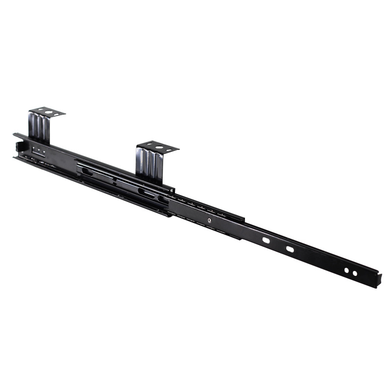 Drawer track three 12 inch 10 inch 25cm keyboard holder hoisting buffer slide rail rail holder slide rail