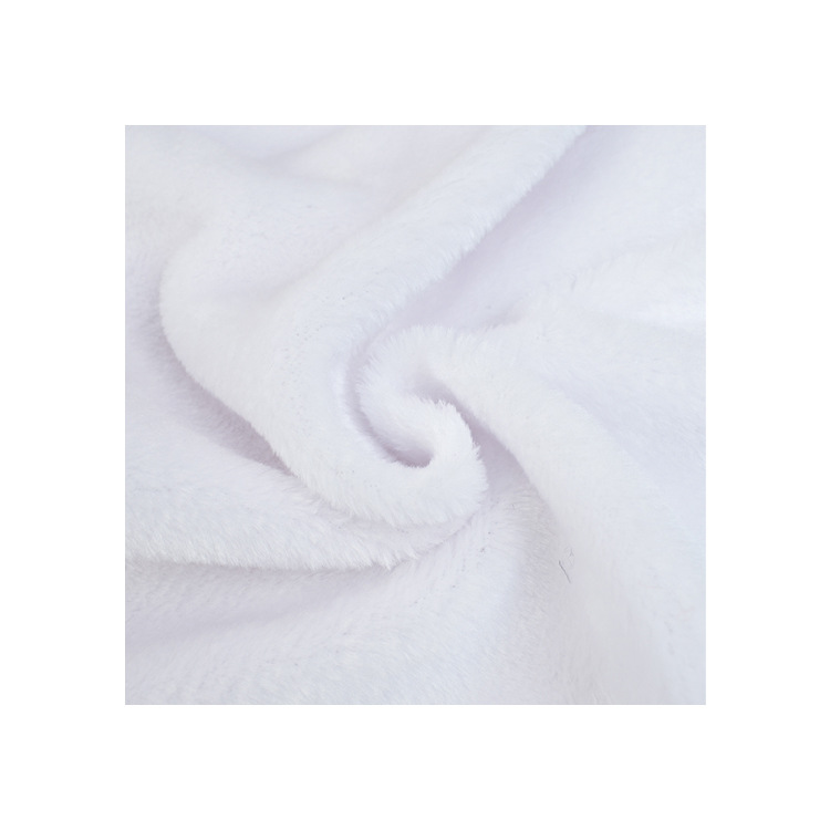 Fabric White Plush Artificial Wool Cut Loop Velvet Rabbit Fur Counter Pad Faux Fox Fur Stall Fake Wool Fabric