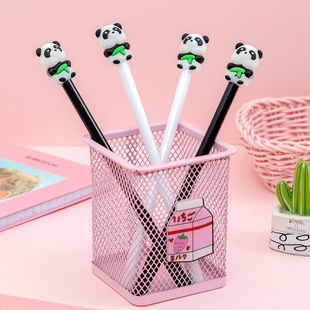Super cute national treasure panda bamboo gel pen black 0.5mm student creative stationery gel pen wholesale