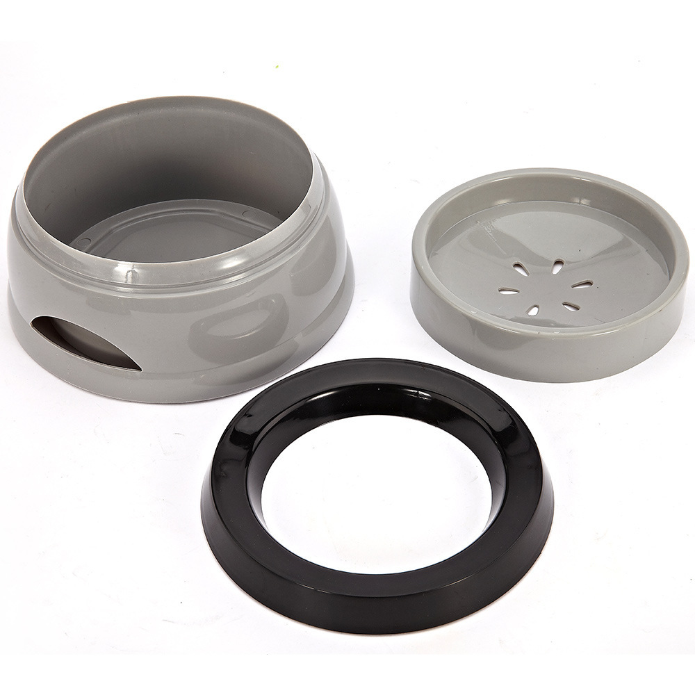 Factory direct pet drinking bowl car non-slip splash-proof non-wet mouth floating water bowl leak-proof basin for travel