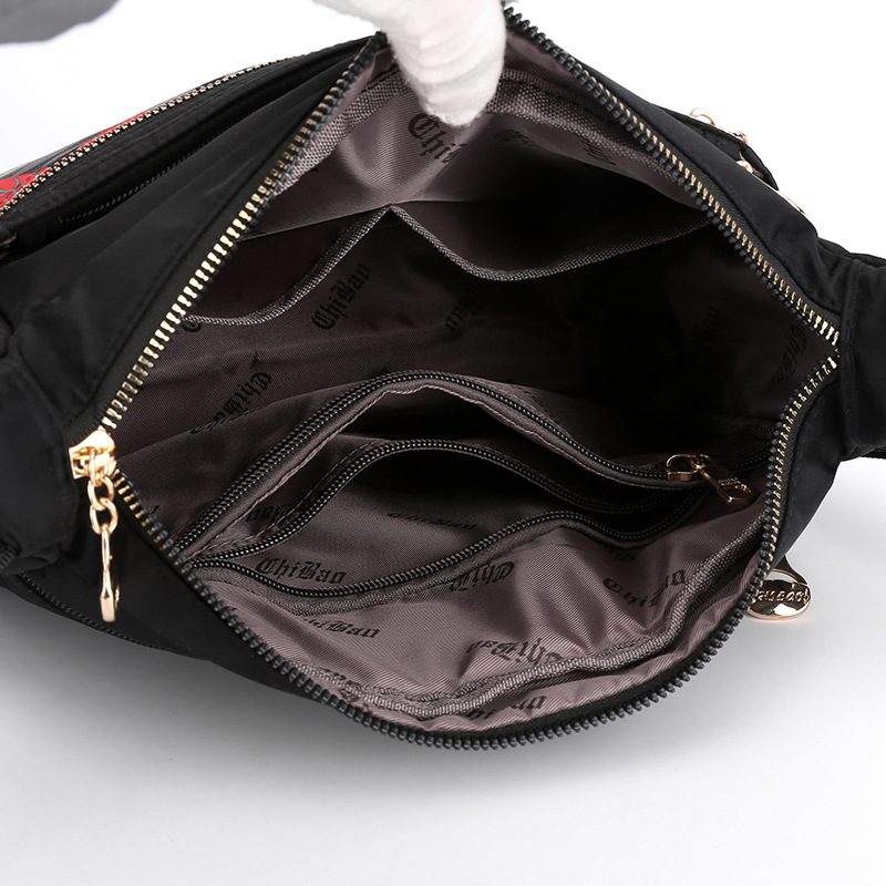 Chibao 2024 New Elephant Tree Beauty Shoulder Women's Bag Wholesale Nylon Printed Casual Crossbody Backpack