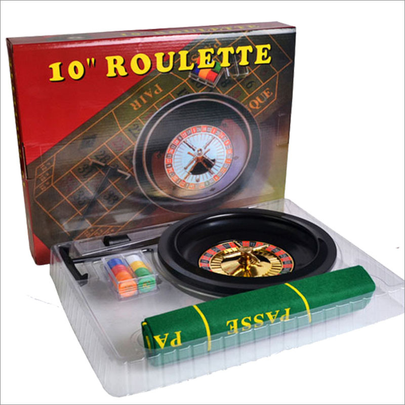 Roulette suit game 10-inch 25cm with tablecloth chip beads roulette friends Party company activity