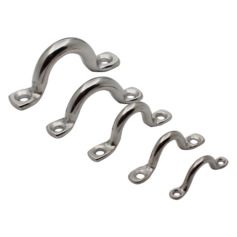 316 stainless steel camel back handle yacht bow handle U-shaped saddle Marine fixed door handle buckle