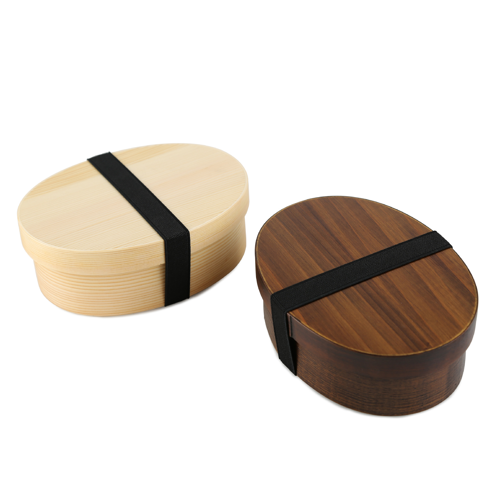 YFJY One Second to Japanese Japanese-style Office worker Lunch Box Student Lunch Box Wooden Single Layer Double Layer Partition Lunch Box