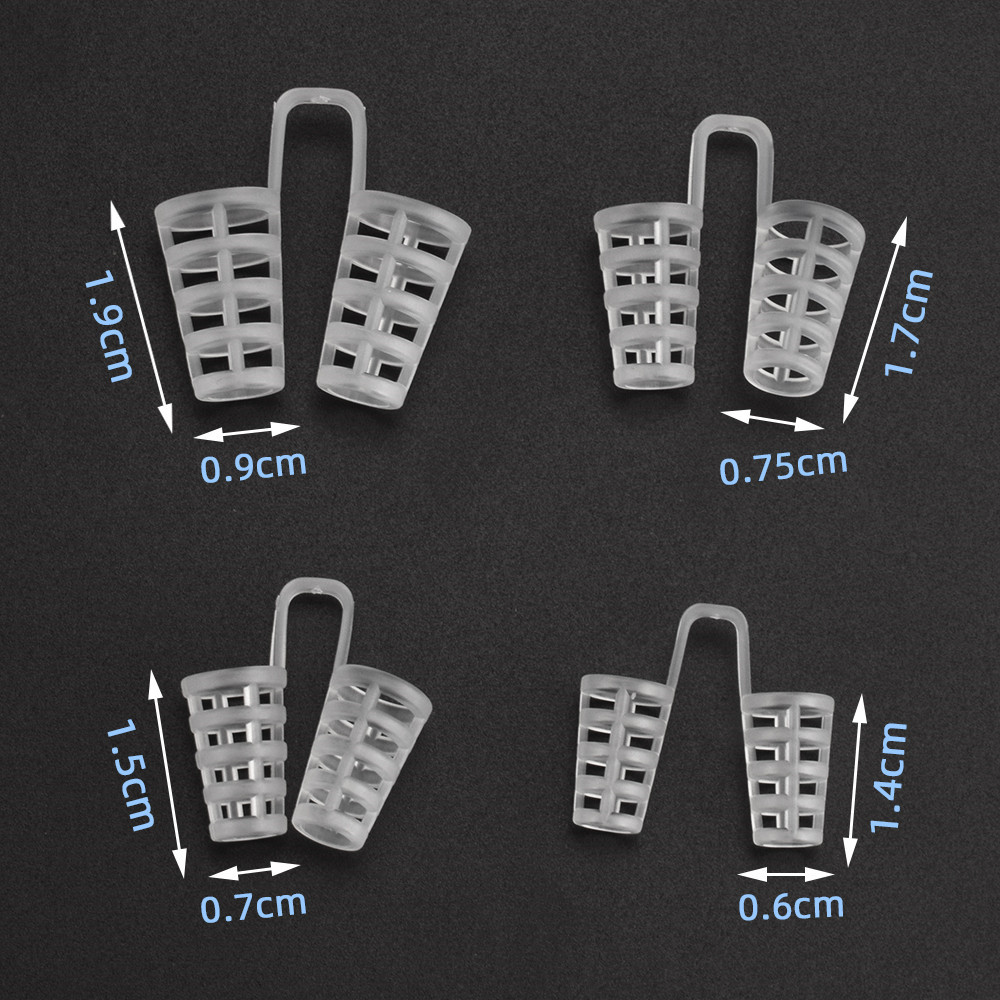 Boxed Sleep Silicone Snore Stop 8-piece Set Snoring Nose Clip Nasal Expander Orthosis Relief