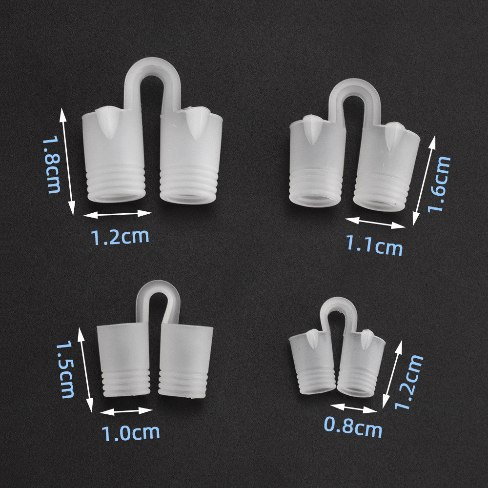 Boxed Sleep Silicone Snore Stop 8-piece Set Snoring Nose Clip Nasal Expander Orthosis Relief