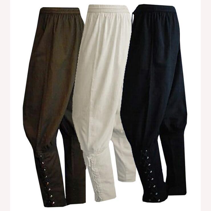 2024 super plus size foreign trade new men's wish Amazon casual pants men's tether pants breathable cotton and linen long
