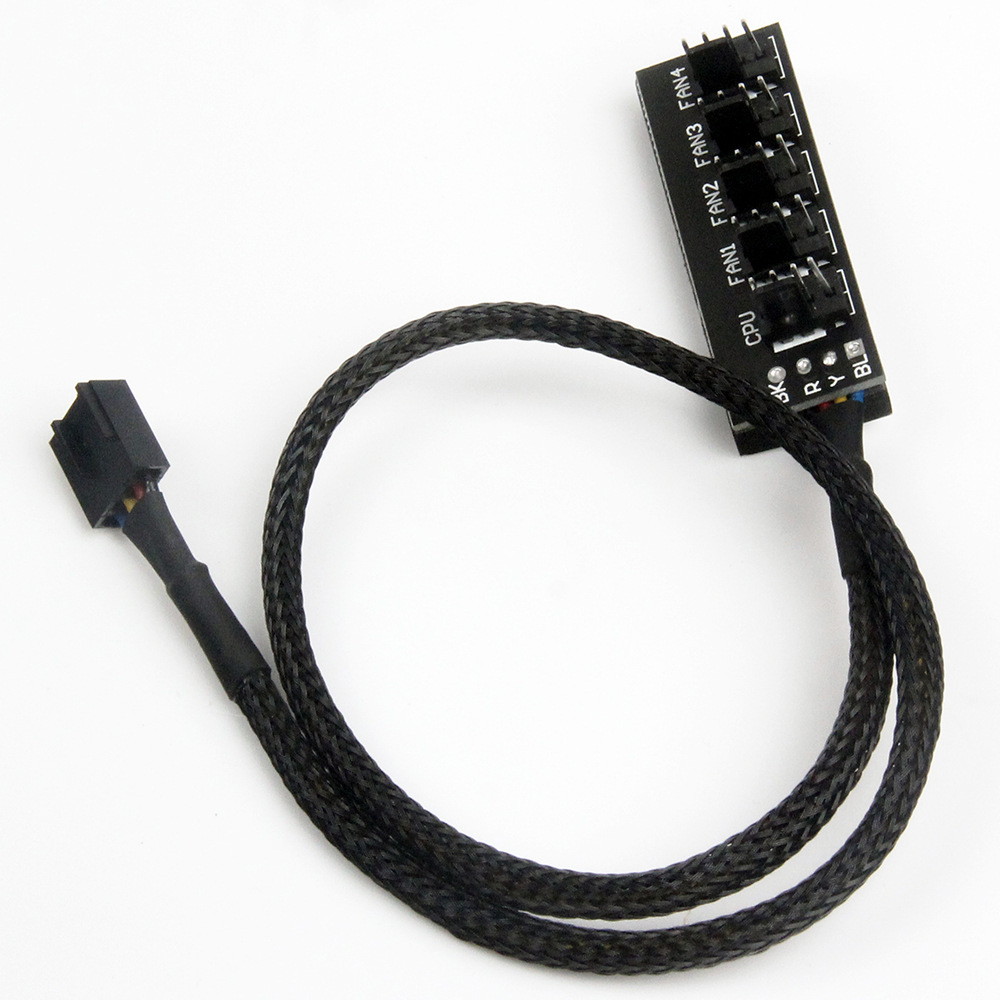 Motherboard 4Pin/pin PWM HUB FAN HUB computer temperature control speed control board chassis four-wire FAN controller