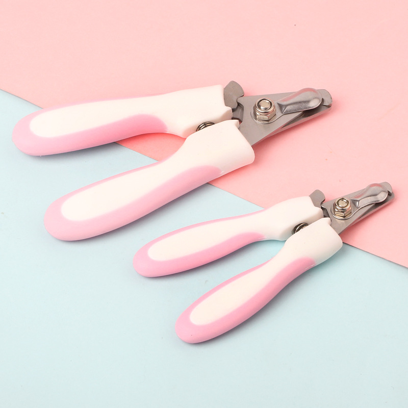 Pet nail clippers dog alloy knife head leather Amoy rabbit ear handle with file cat nail clippers supplies wholesale