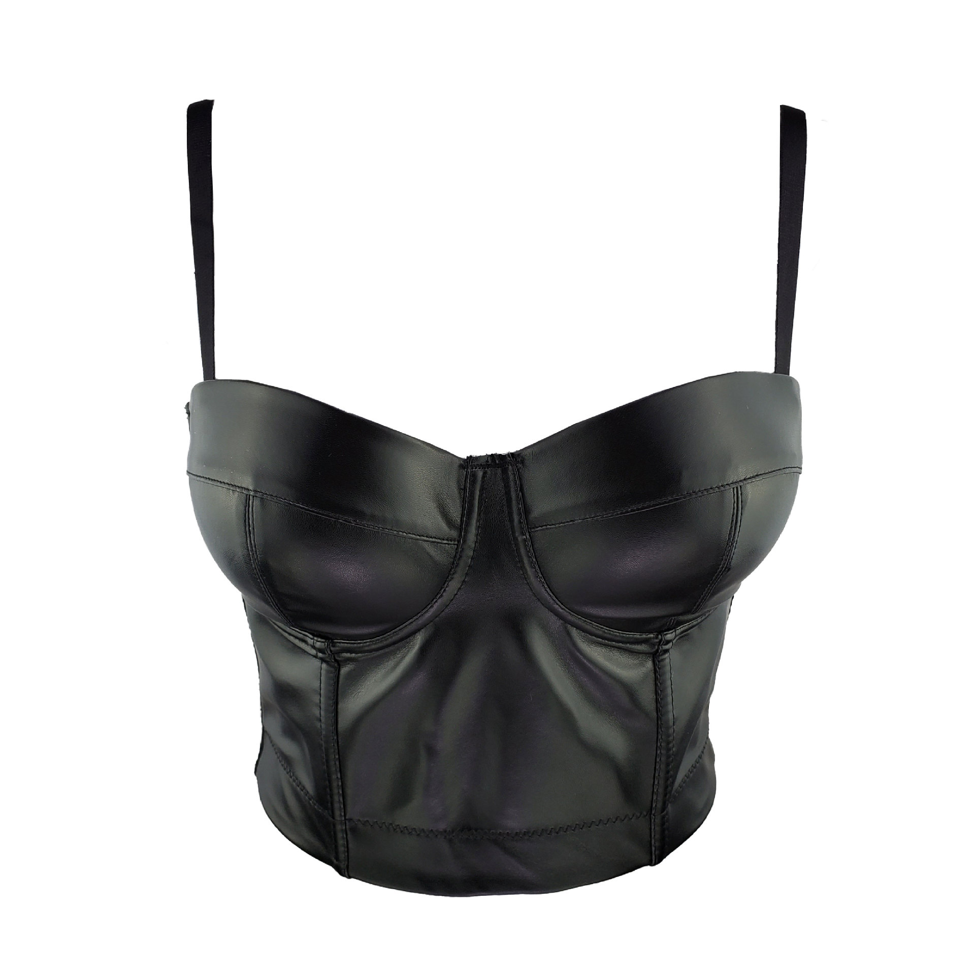 Hot Sale Leather Sling Women's Solid Color Summer Stretch Vest All-Match Sexy Korean Style Corset European and American Style Wrapped Chest Vest